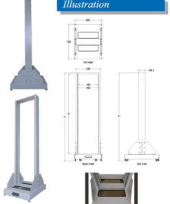 PO-6742 - 19" HIGH QUALITY OPEN RACK 42U (H206cm.) - 6,557
